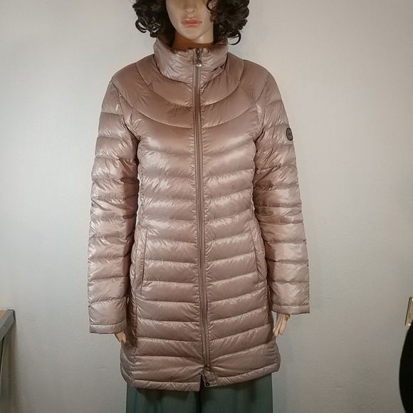 Calvin Klein down-filled mid-length lightweight jacket - Picture 1 of 16